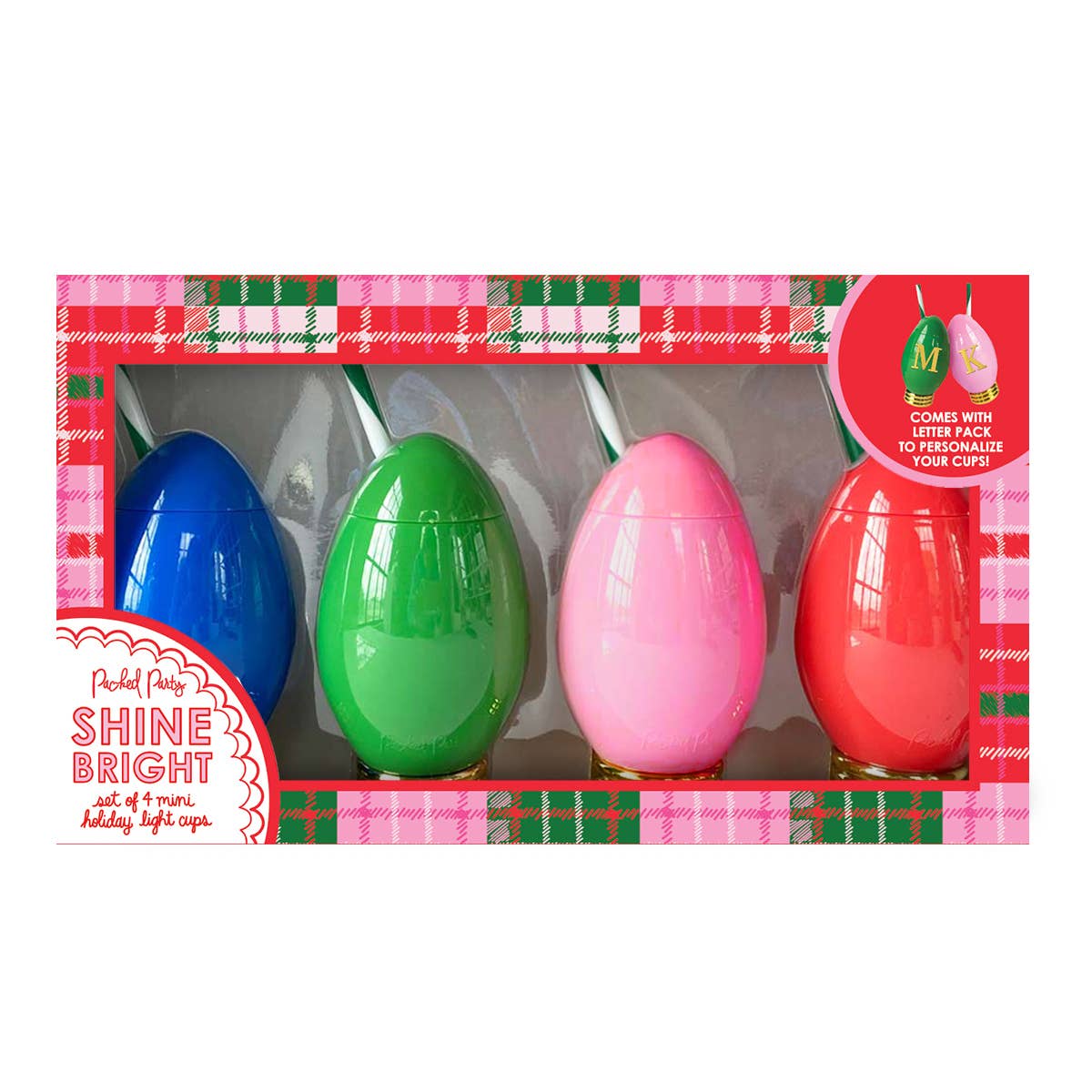 MINGLIN' MINI CUSTOMIZABLE HOLIDAY LIGHT CUPS- 4 pk.