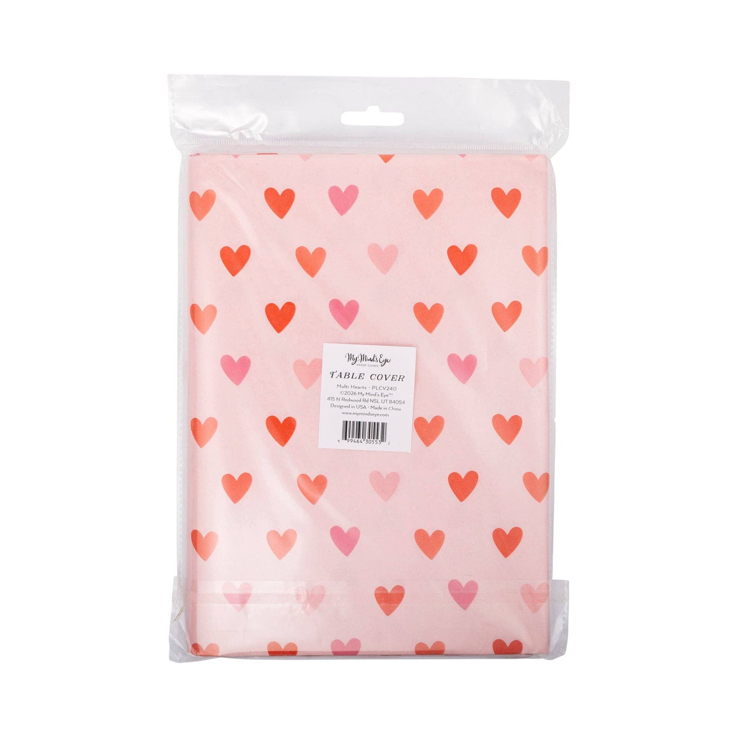 Multi Heart Paper Table Cover