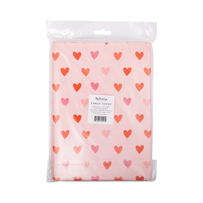 Multi Heart Paper Table Cover