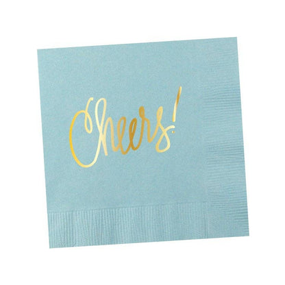 Cheers! | Napkins (18 colors): White- 25 pk.