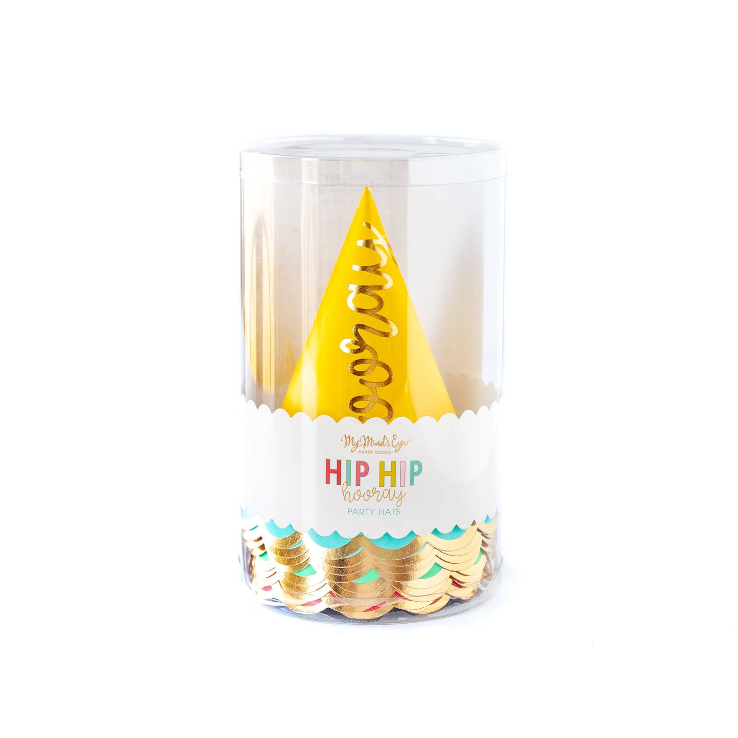 Hip Hip Hooray Party Hats- 9 pk.