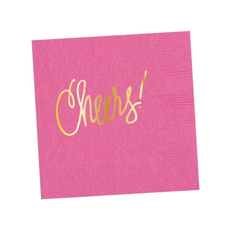 Cheers! | Napkins (18 colors): White- 25 pk.