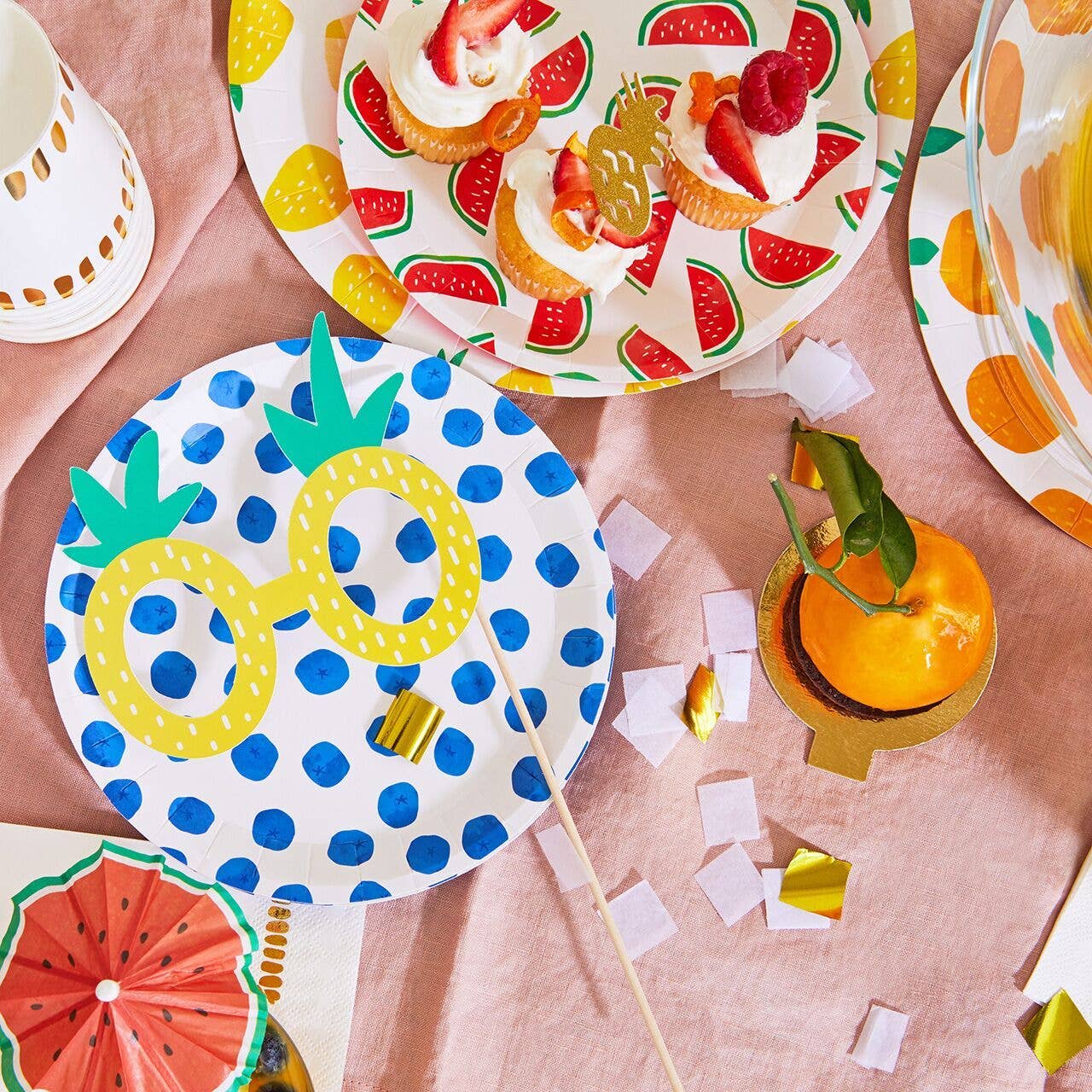 Fruit Punch Large Paper Party Plates- 10 pk.