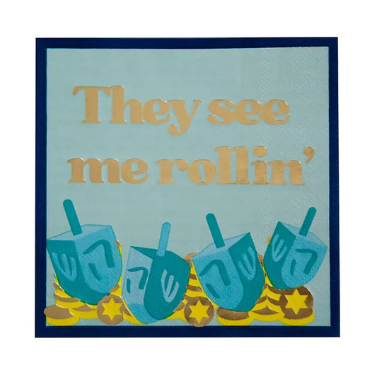 "They See Me Rollin'" Cocktail Napkins - 20 Pk.