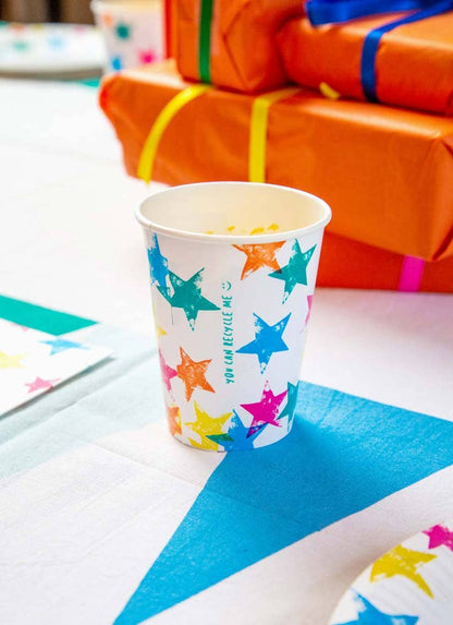 Birthday Brights Star, Home Recyclable Paper Cup - 8 pk.