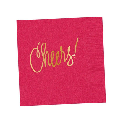 Cheers! | Napkins (18 colors): Black- 25 pk.