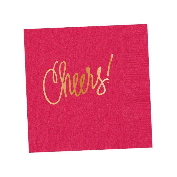 Cheers! | Napkins (18 colors): White- 25 pk.