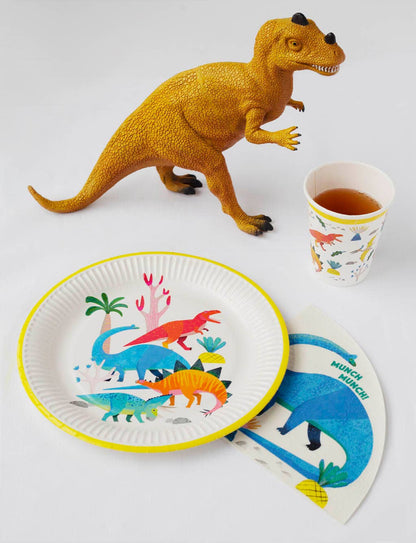 Party Dinosaur Plates - 8 Pack