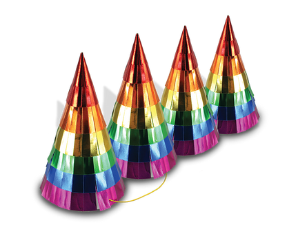 Rainbow Party Hats