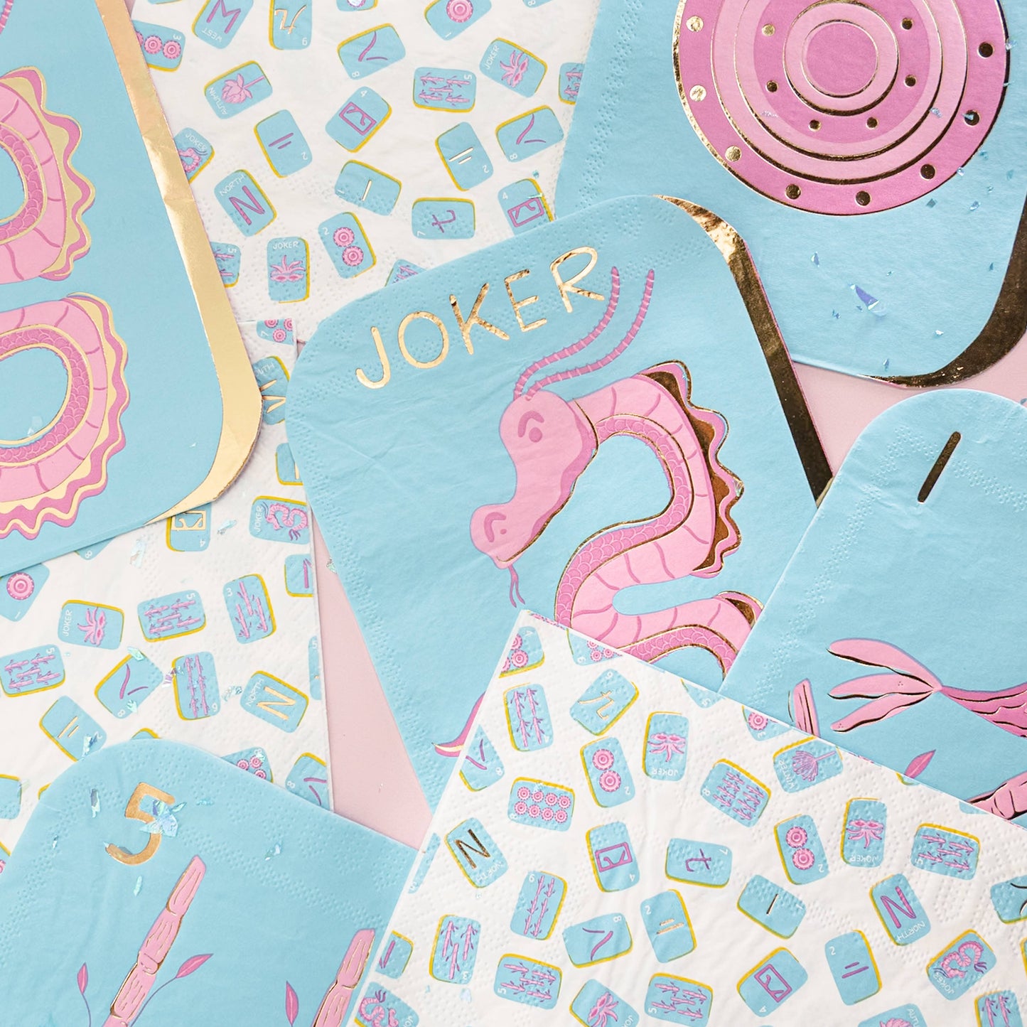 Game Night Mahjong Tile Guest Napkins - 16 pk