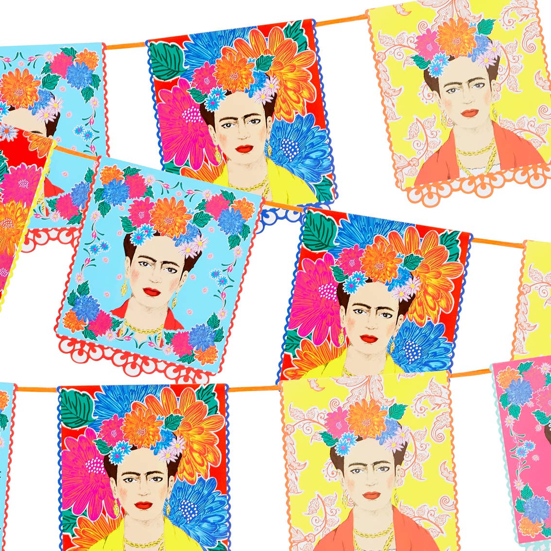 Boho Frida Kahlo Garland - 10ft