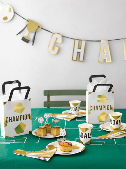 Party Champions Soccer Shaped Candles - 5 Pack