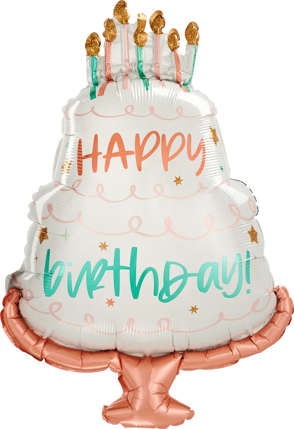 28" Happy Birthday Cake day Balloon with helium