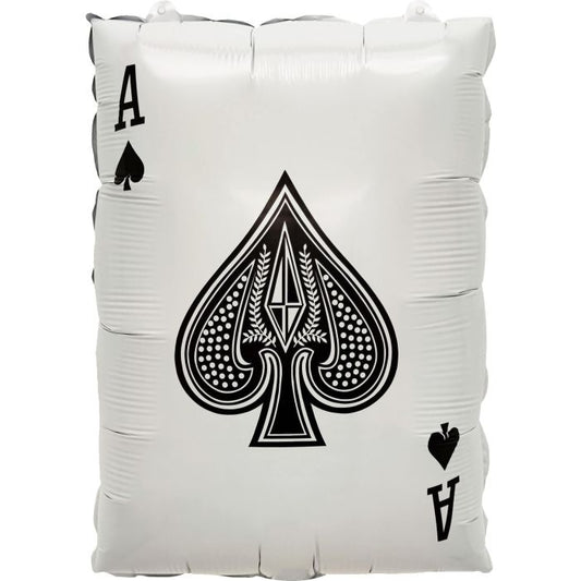 22" Ace of Clubs Casino Card balloon