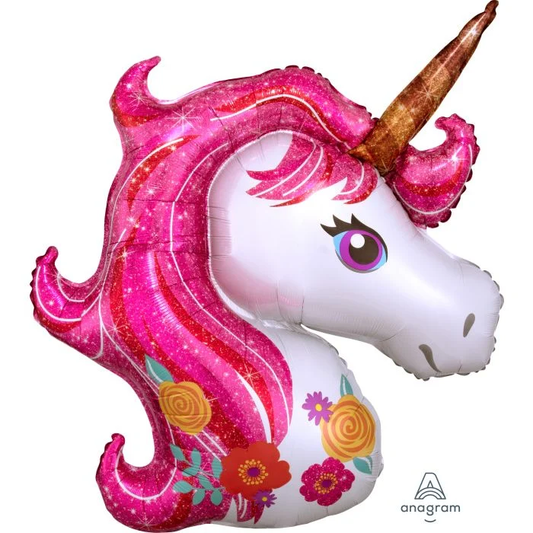 33" Magical unicorn foil balloon