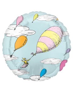 18" Dr. Seuss foil balloon with helium