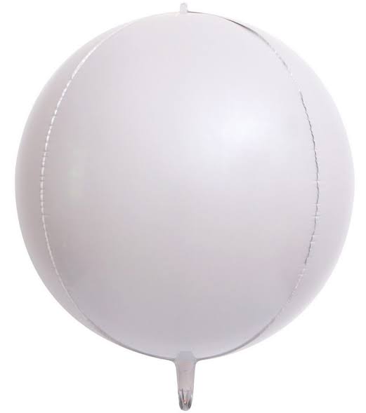 21" Orbz sphere pastel white