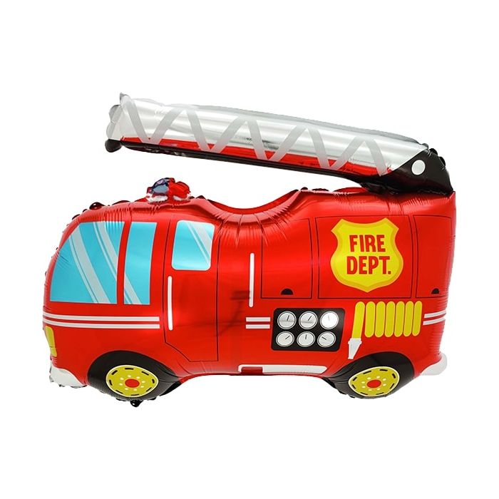 25" Fire Truck foil balloon