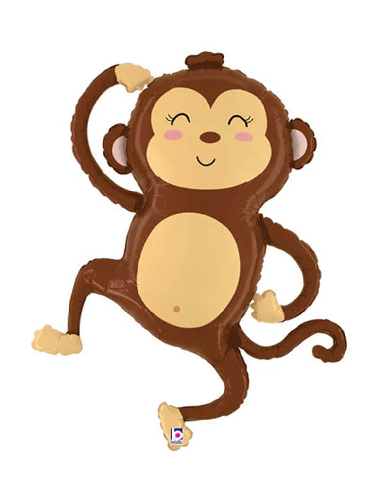 33"  Monkey Foil Balloon