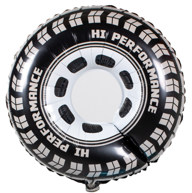 30" Car Tire Wheel Hi Performance flat foil Balloon with helium