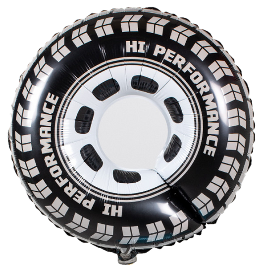 30" Car Tire Wheel Hi Performance flat foil Balloon with helium