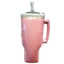 30" Trendy Water bottle pink foil balloon