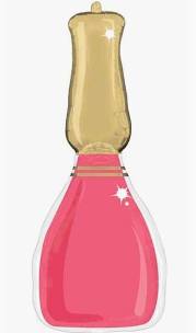 37" nail polish foil balloon