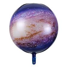 16" Globe space orb balloon with helium