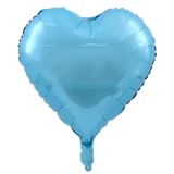 18" Light Blue shiny foil heart