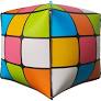 22" 3D Rubik Cube balloon