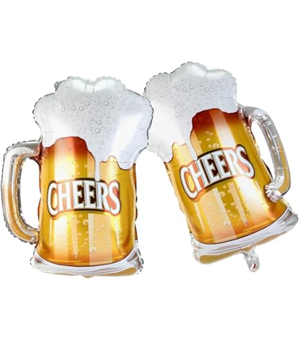 30" Beer cheers adult drink foil balloon