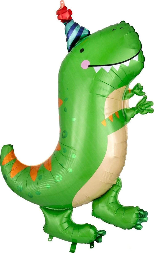 34" Dynamite Dinosaur T-Rex foil balloon