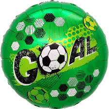 18" Soccer Ball GOAL Soccer foil Balloon with helium