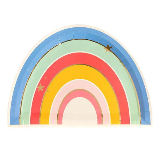 Magical Rainbow Party Plates - 8 pk