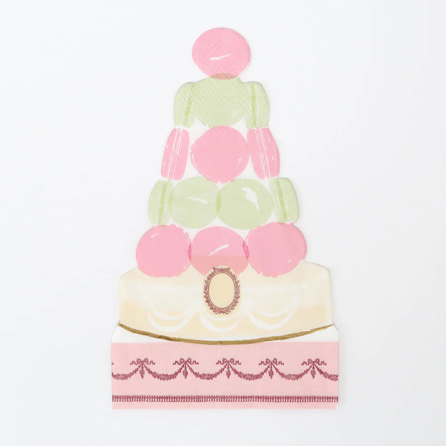 Laduree Paris Macaron Pyramid napkin - 16 pk