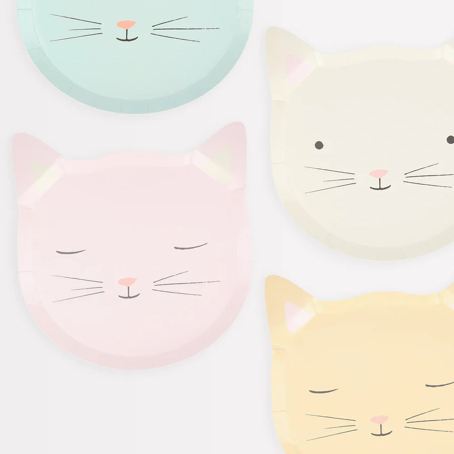 Cute Kitten plates- 8 pk