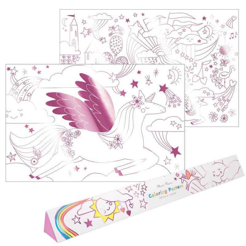 Unicorn Coloring Posters- 2 sheets per roll