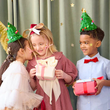 Tinsel Tree Party hats - 6 pk