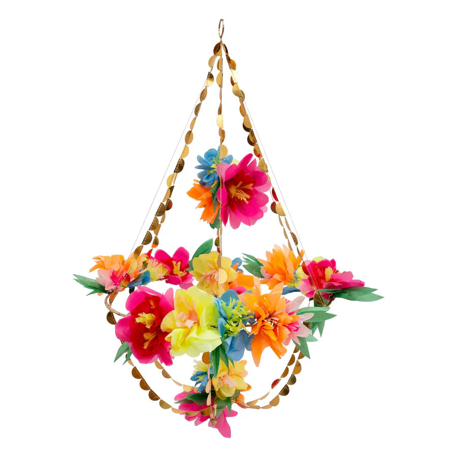 Bright blossom chandelier