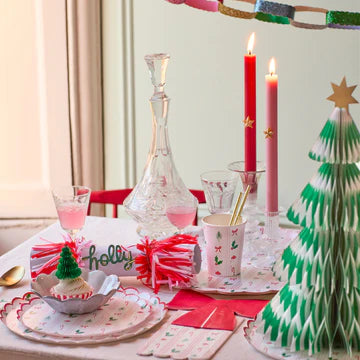 Festive Icon Stripe cups - 8 pk