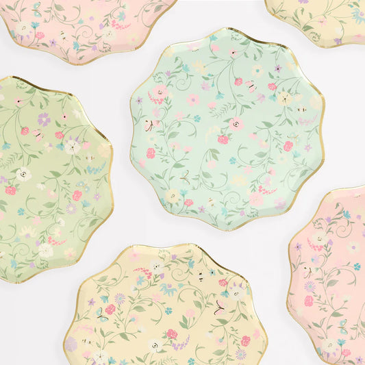 Laduree Paris Floral Side plates - 8 Pk.