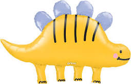 43" yellow stegosaurus dinosaur foil  Balloon