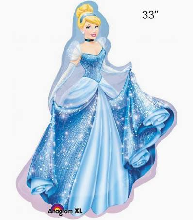 28” princess foil balloon cinderella
