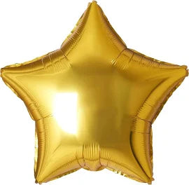 18" yellow gold foil star