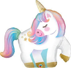 41" unicorn shape foil balloon