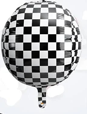 16" Orbz sphere Checkered balloon