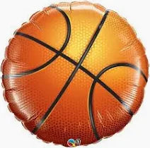 36" Sport Basketball foil Balloon with helium