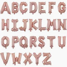 16" Rose Gold foil letters
