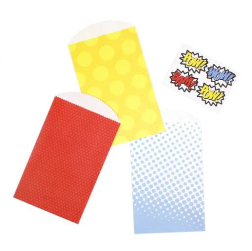 Comic pop treat bags - 24 pk